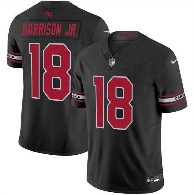 Men & Women & Youth Arizona Cardinals #18 Marvin Harrison Jr Black 2024 Draft F.U.S.E. Vapor Untouchable Limited Stitched Jersey